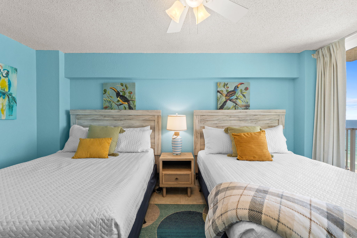 Bedroom 2 with two queen beds