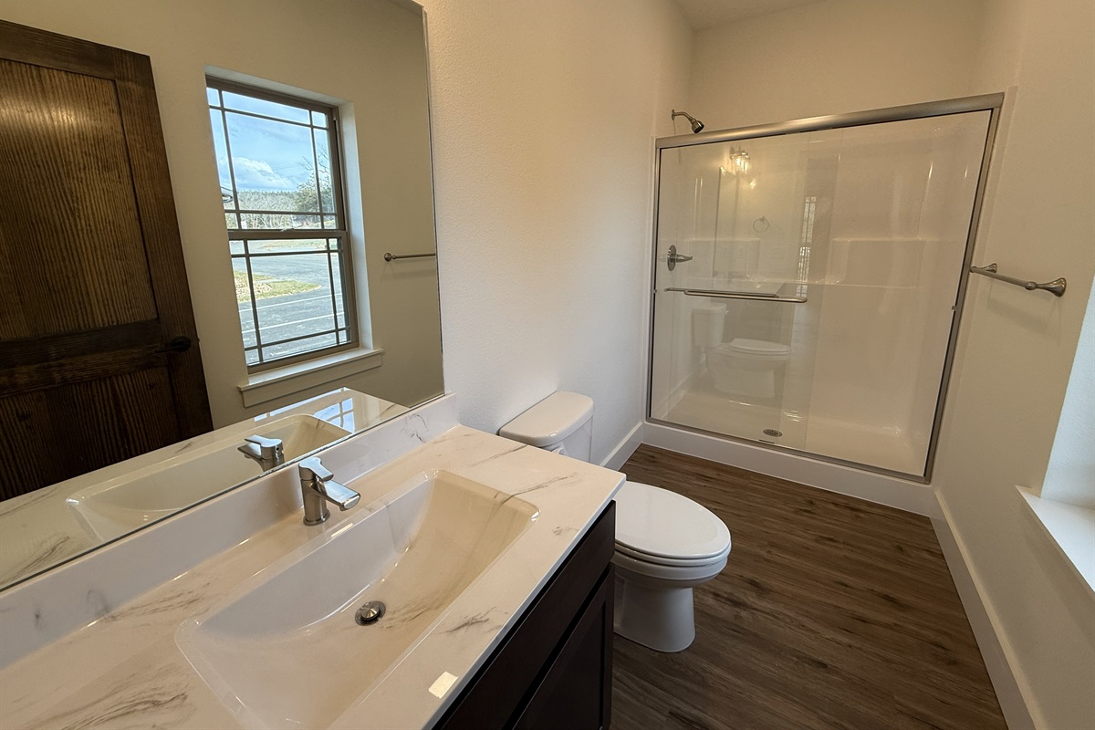 Bathroom 1 - Main Level with walk in shower