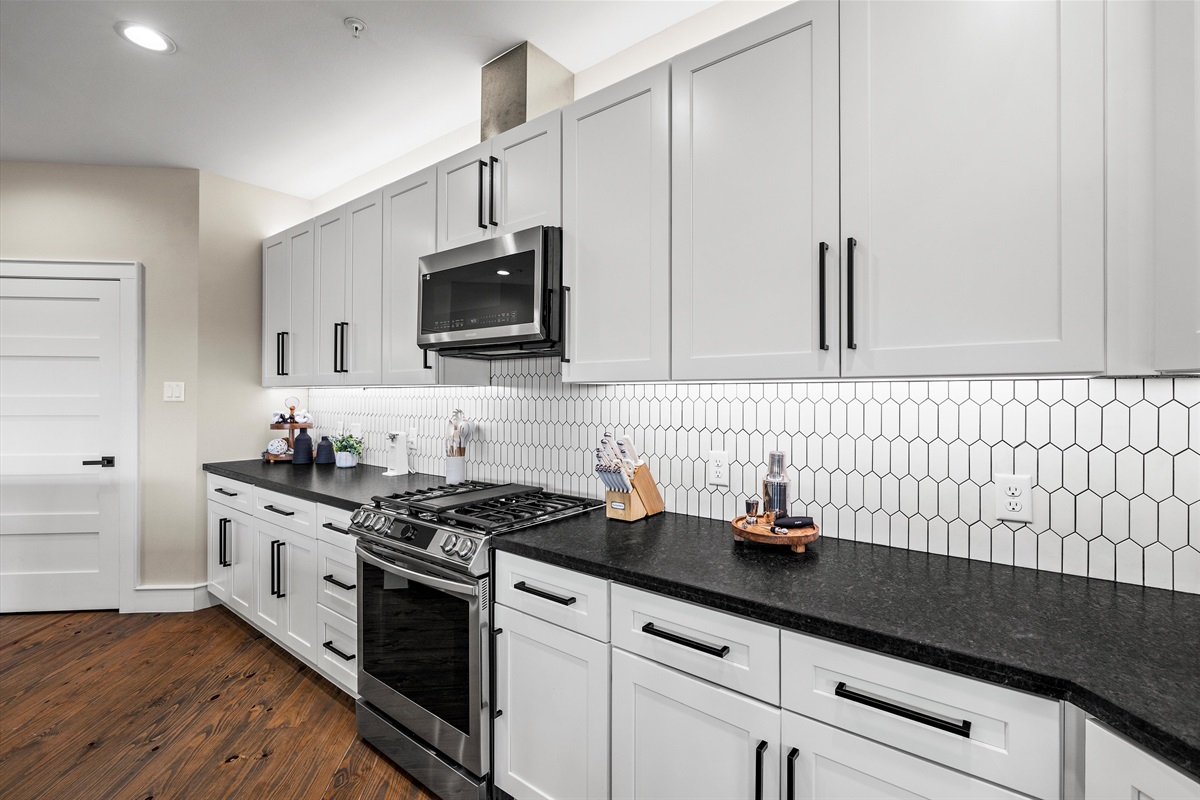 Gourmet Kitchen: Whip up culinary delights in a sleek space with modern appliances and stylish finishes!