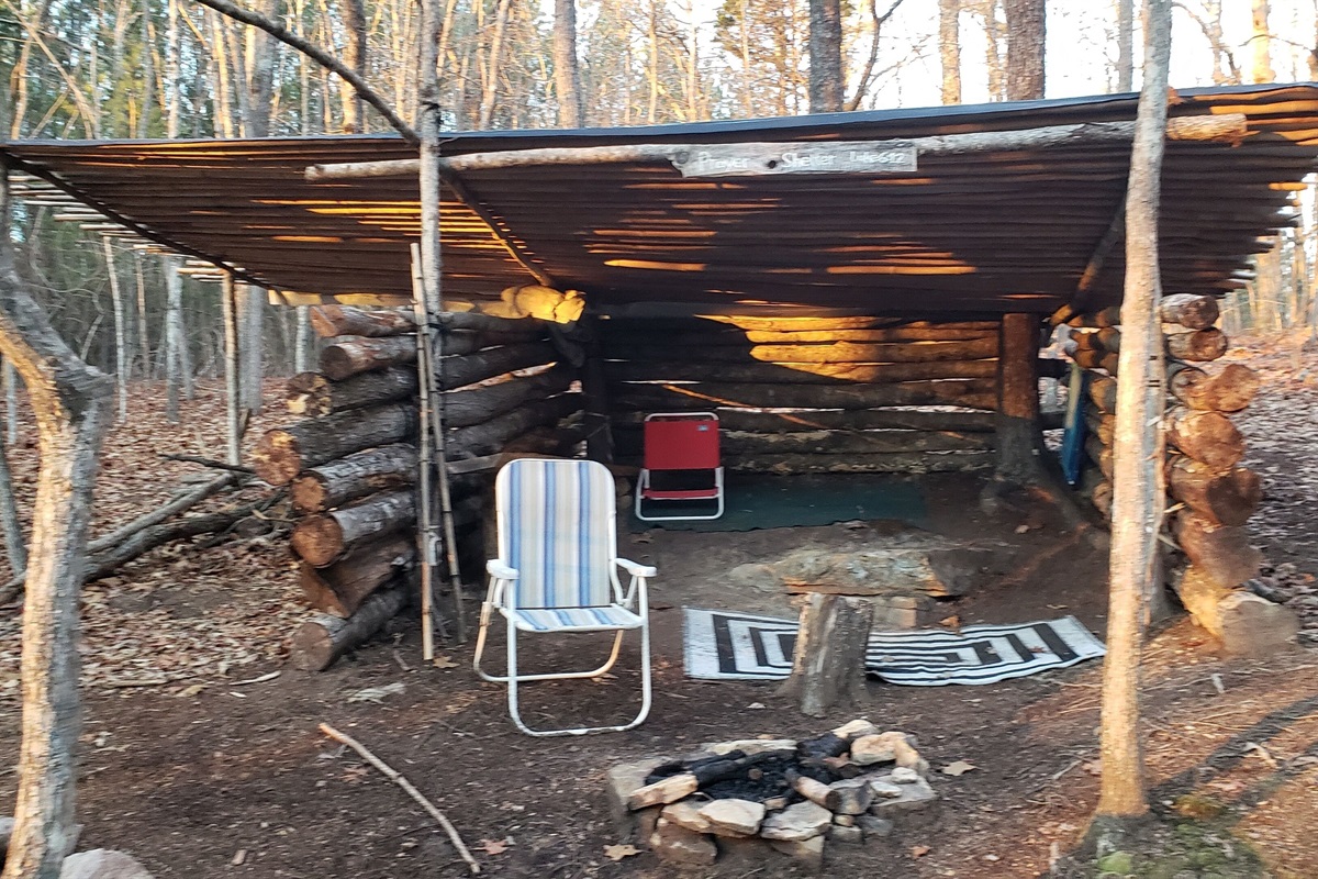 Prayer Shelter located in the back corner of the sanctuary forest