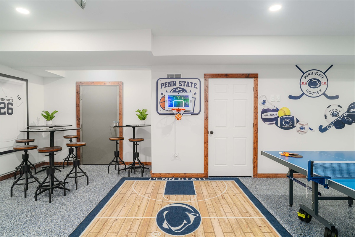 High-top bar seating and sports décor make this the ultimate hangout for watching, cheering, and replaying every big moment.