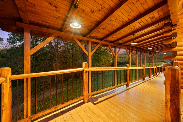 Lighted Ramps to the lower levels