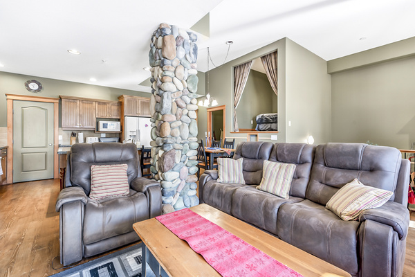 Living room with recliners