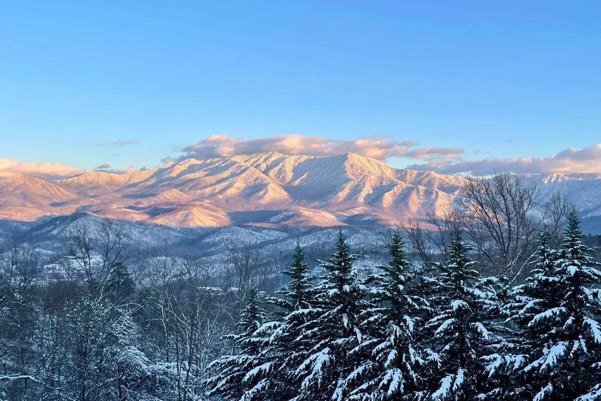 A guest sent us this stunning picture during their winter stay