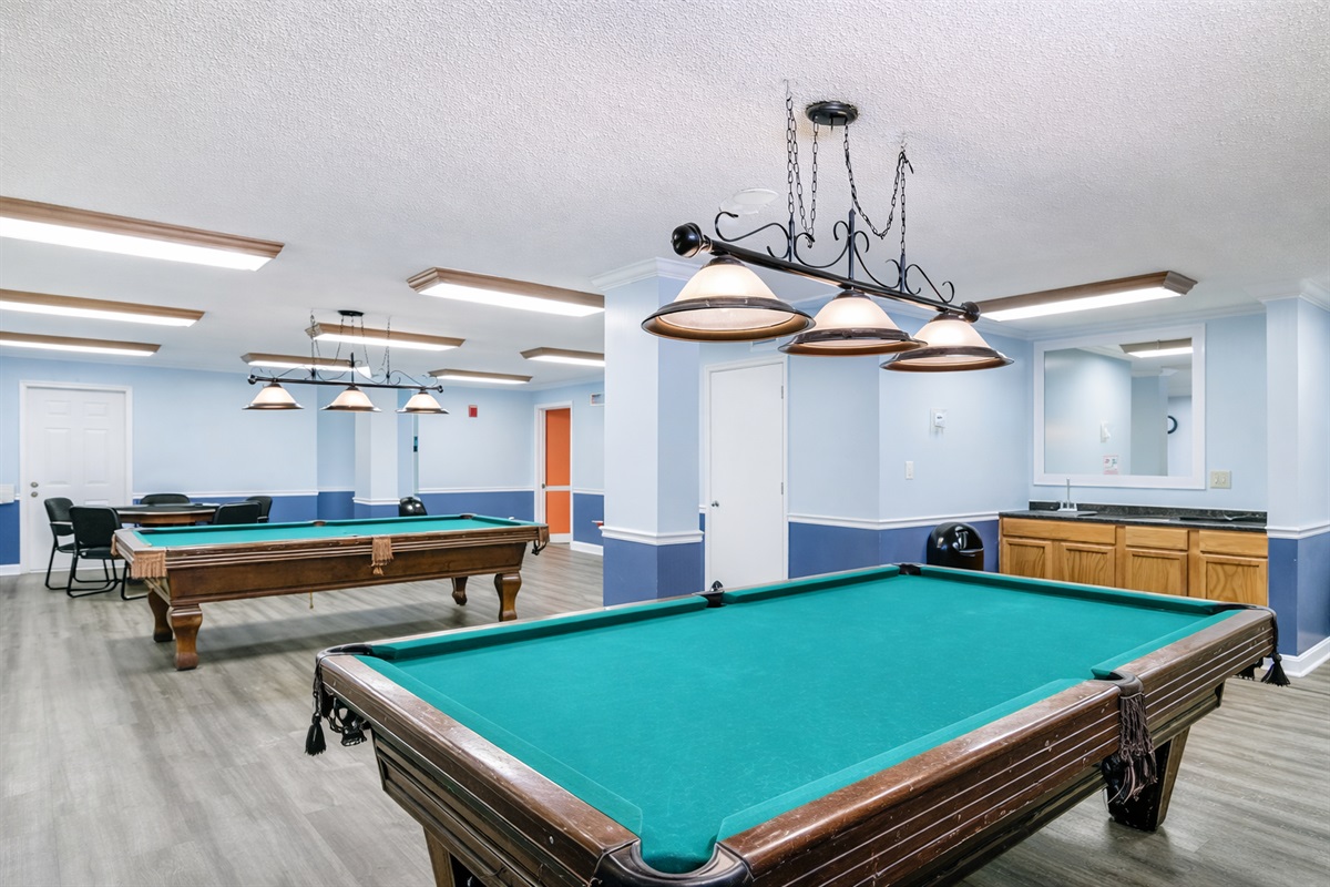 Billiards room for guest enjoyment