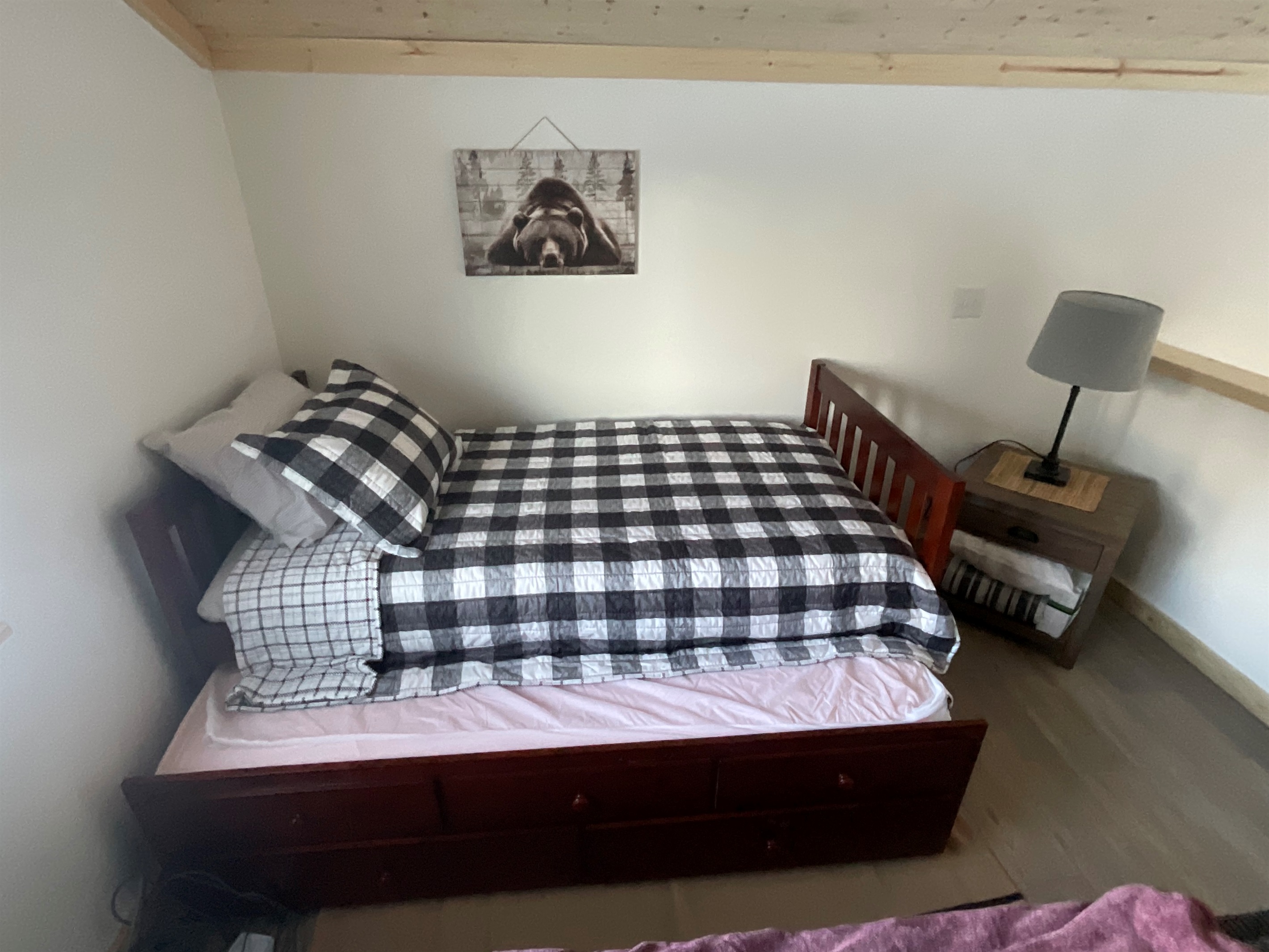 Loft - additional twin bed with trundle bed.