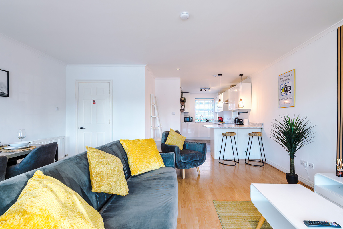 Open plan living area