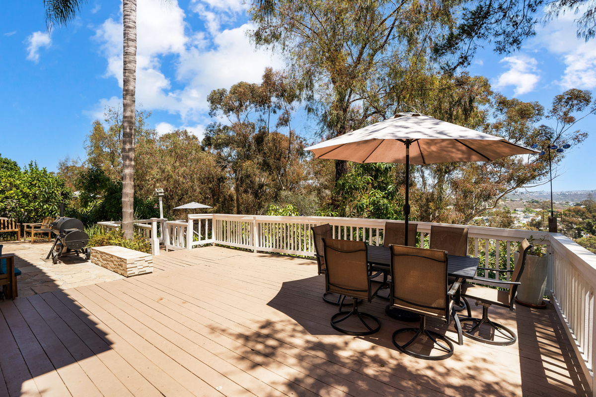 Patio is Great for Dining Outside 