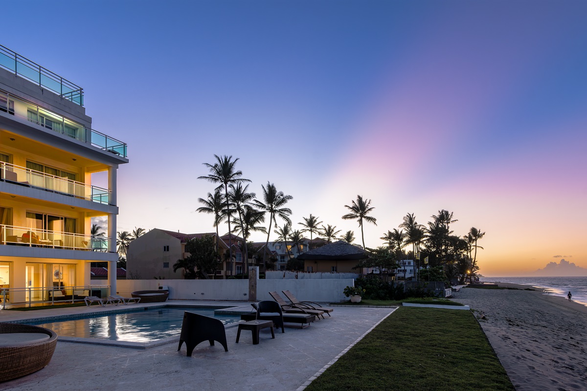 BBQ smoke, ocean breeze, and sunset skies