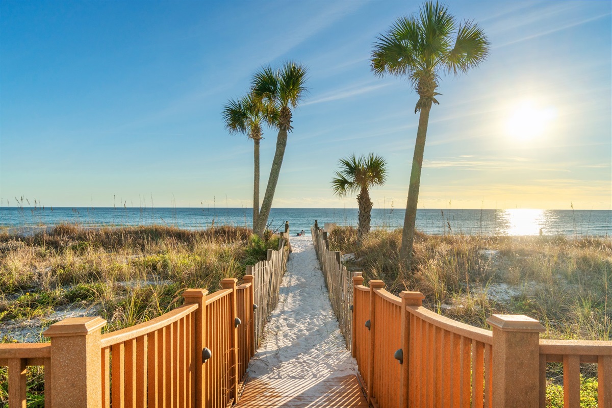 Entrance to the beach