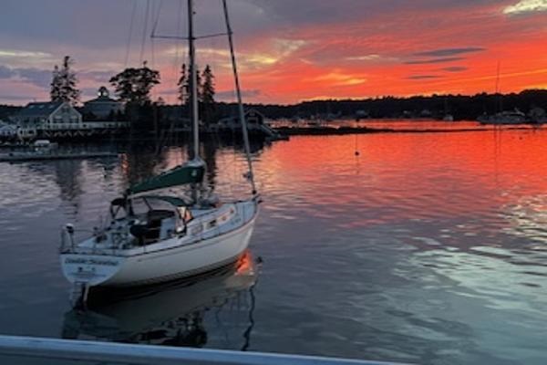 Enjoy beautiful sunsets while you dine outside at local restaurants 
