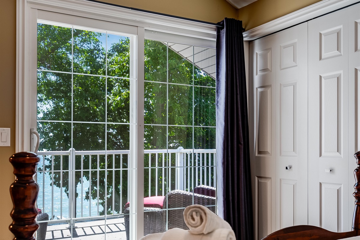 Bedroom with private balcony