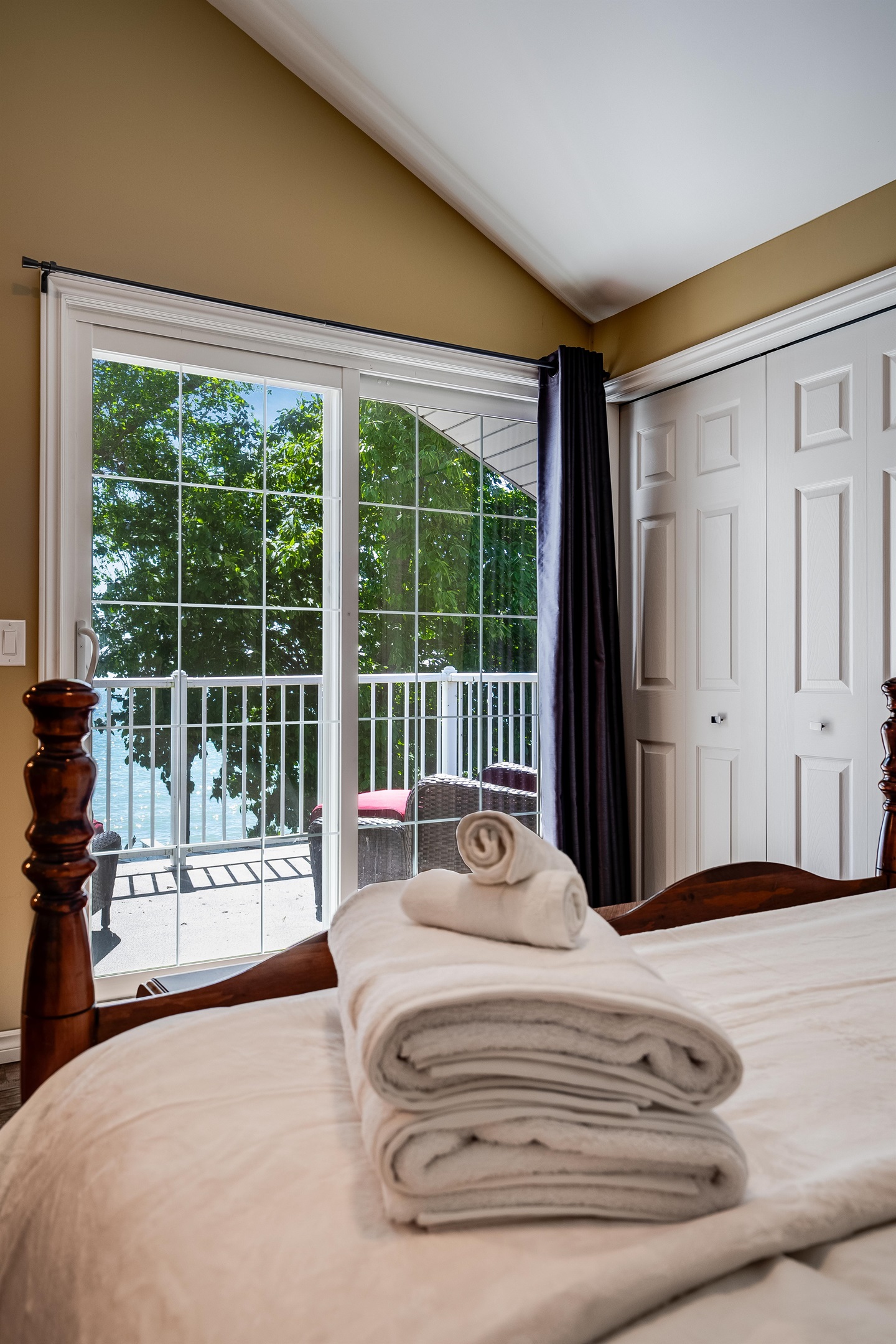 Bedroom with private balcony