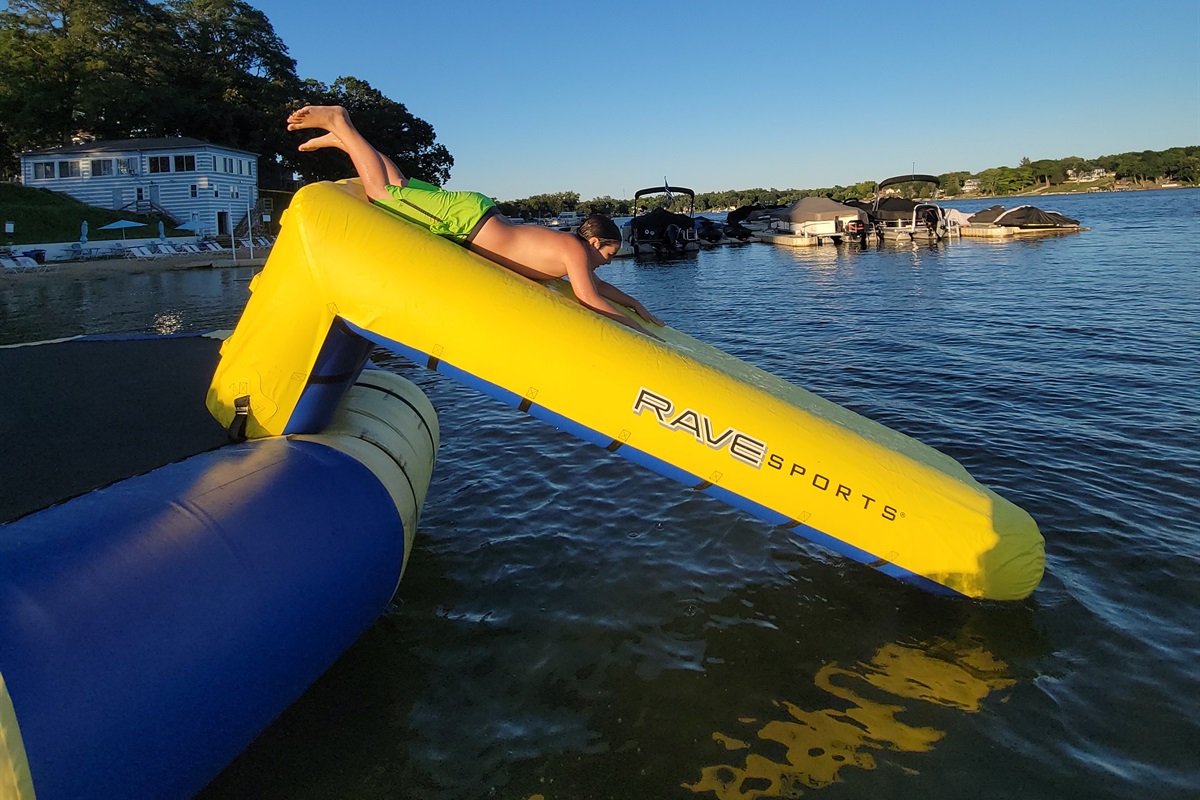 Resort's Water Trampoline