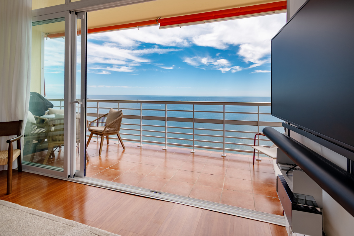 Indoor-outdoor living with direct balcony access