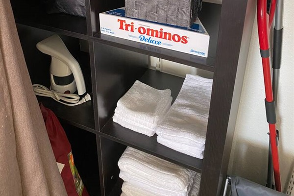 Games, beach towels, chairs, a cooler and more!