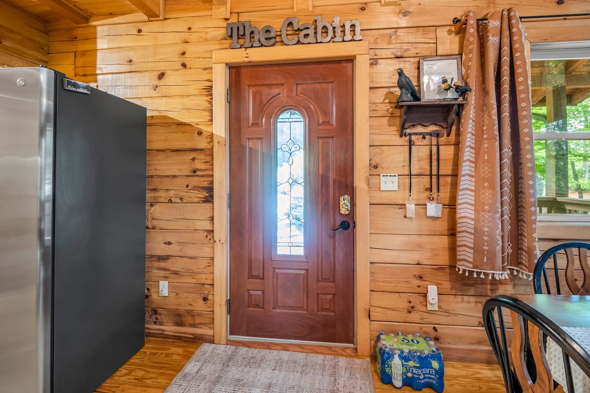 Interior view of front door