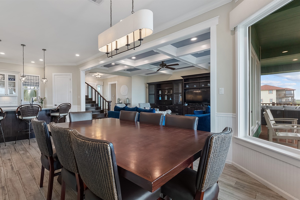 Dining Room: Shared space with the kitchen and living room.