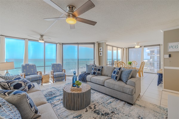 Stunning Gulf views from our floor to ceiling windows