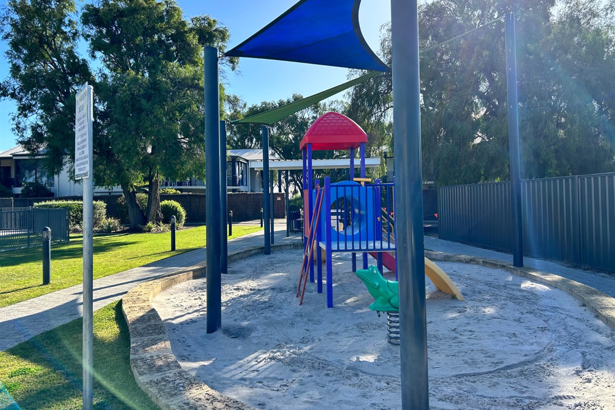 Playground within the complex near the common BBQ area