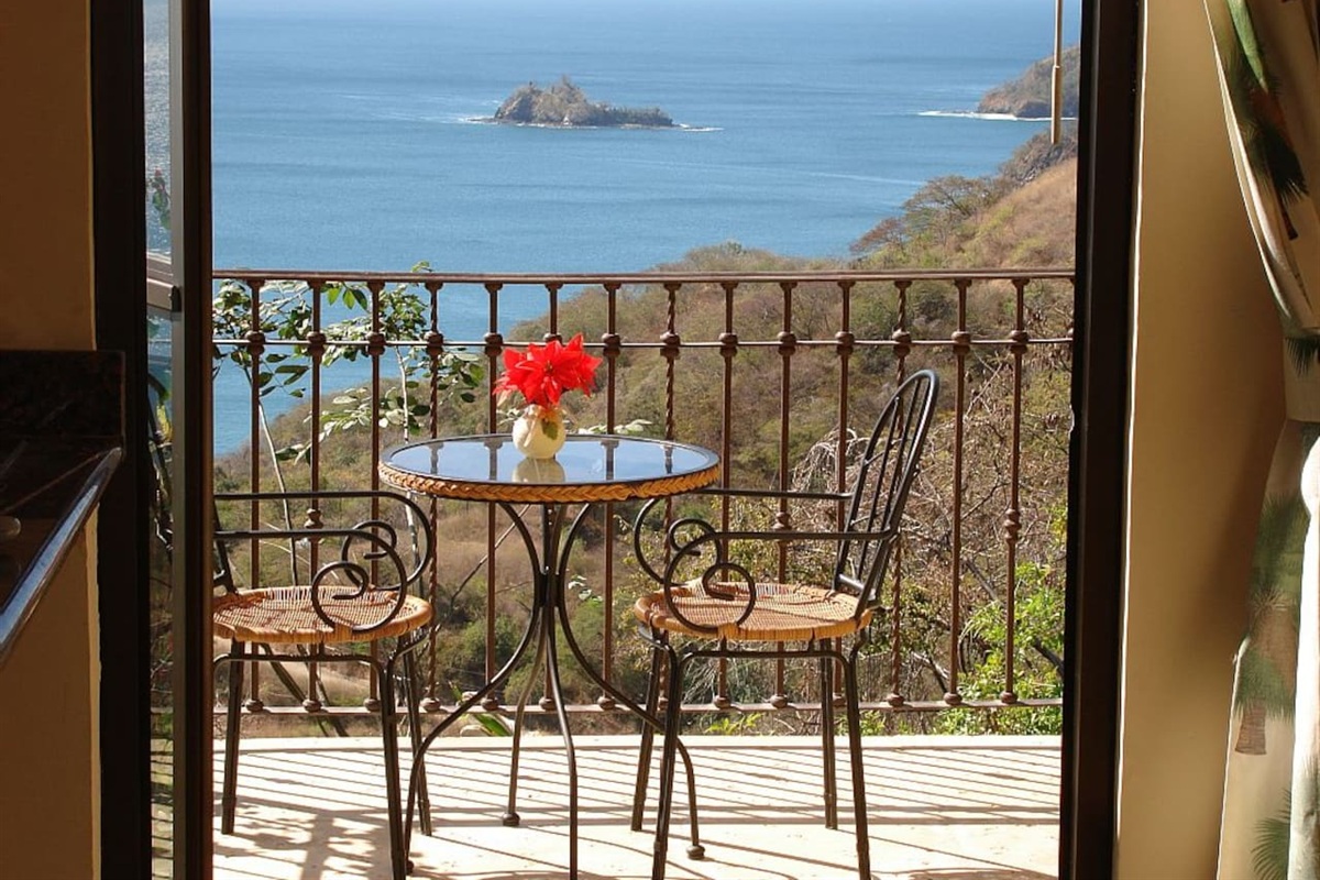 private balcony bedroom downstairs