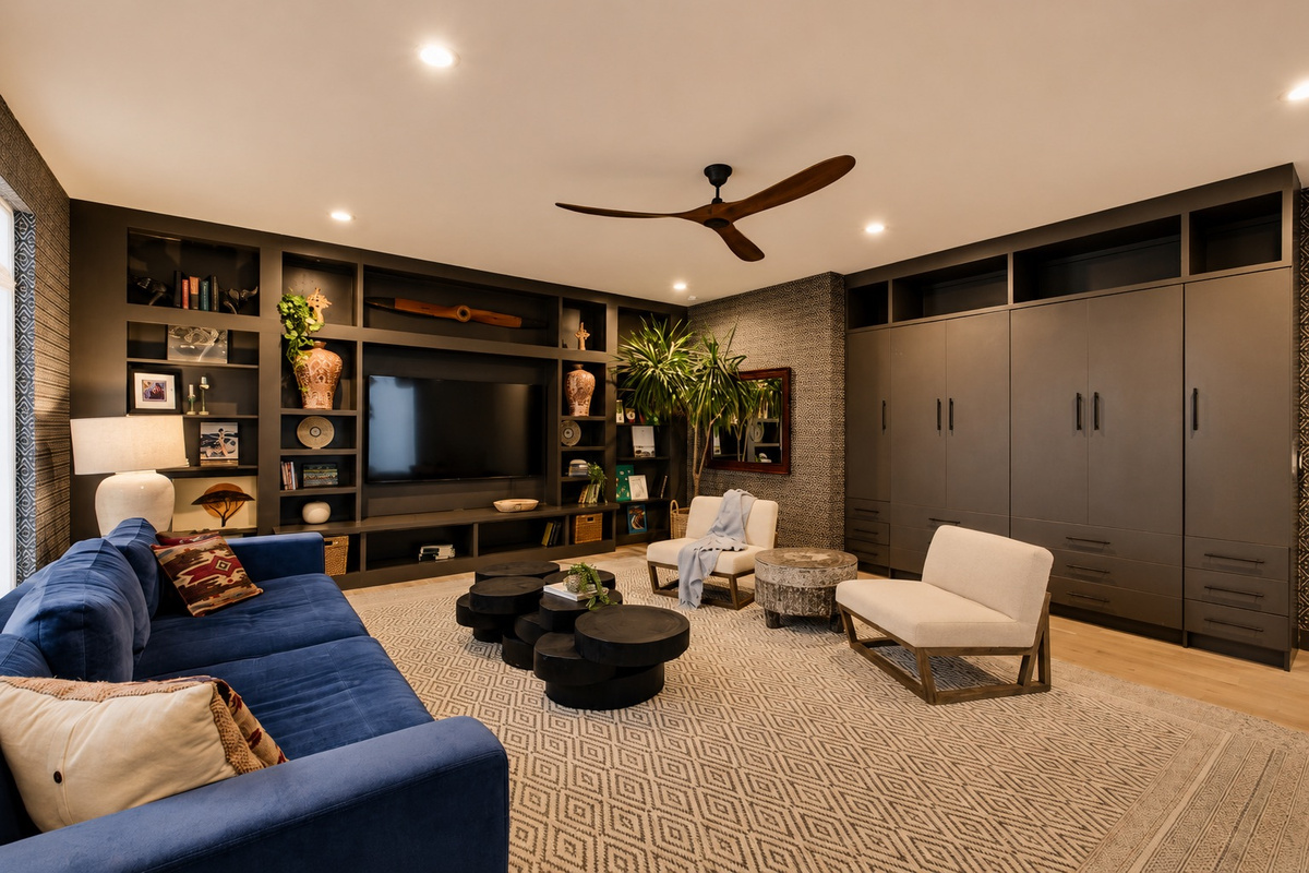 Get creative with this large space for hanging out or brainstorming song ideas!