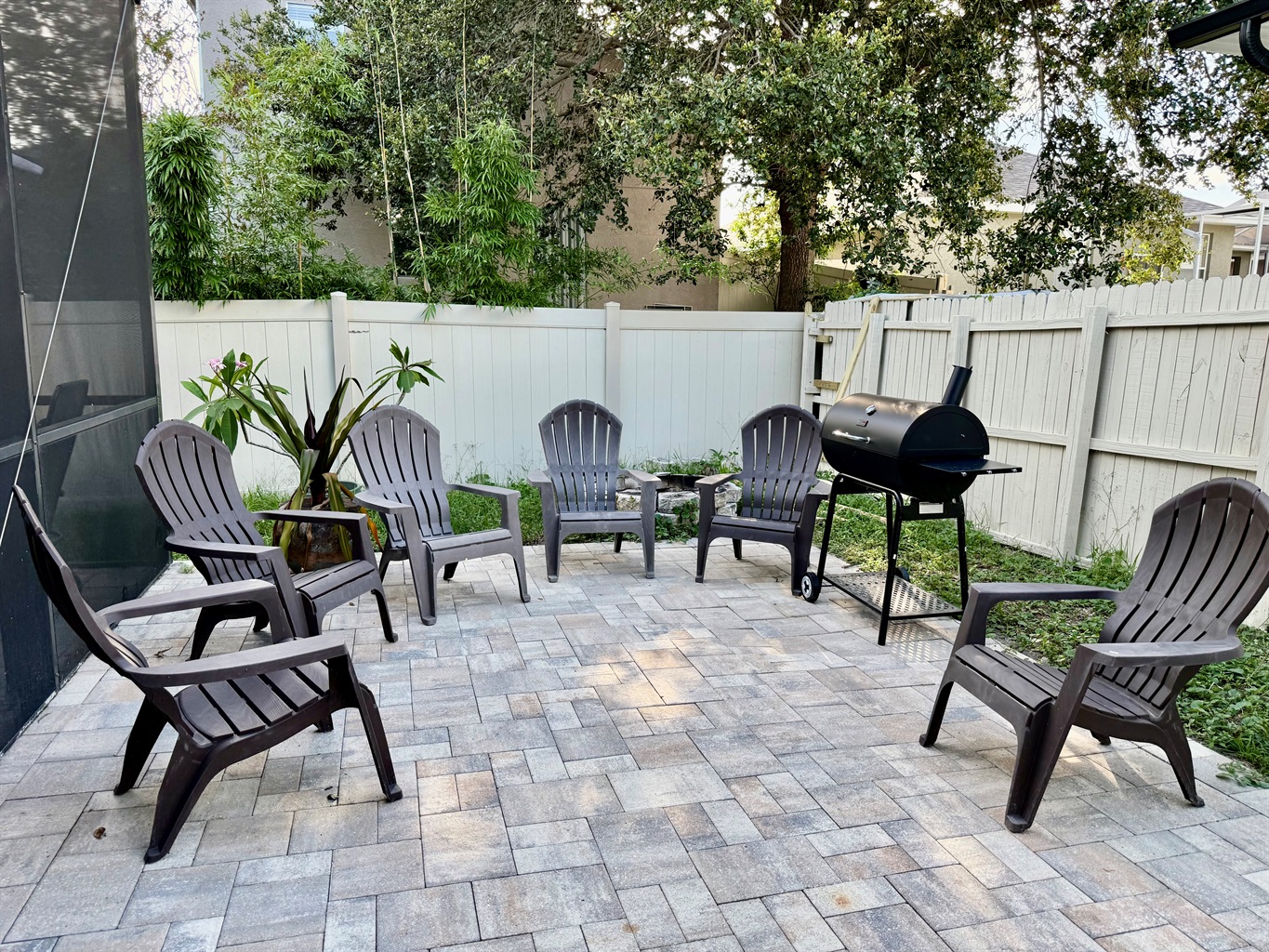 Perfect for casual cookouts, evening chats, or morning coffee in the fresh air.