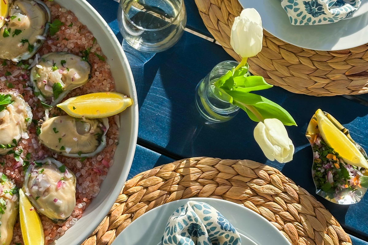 Perfect for al fresco dining with the convenience of indoor cover.