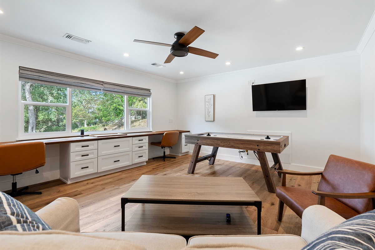 A versatile space designed for work, play, and everything in between.