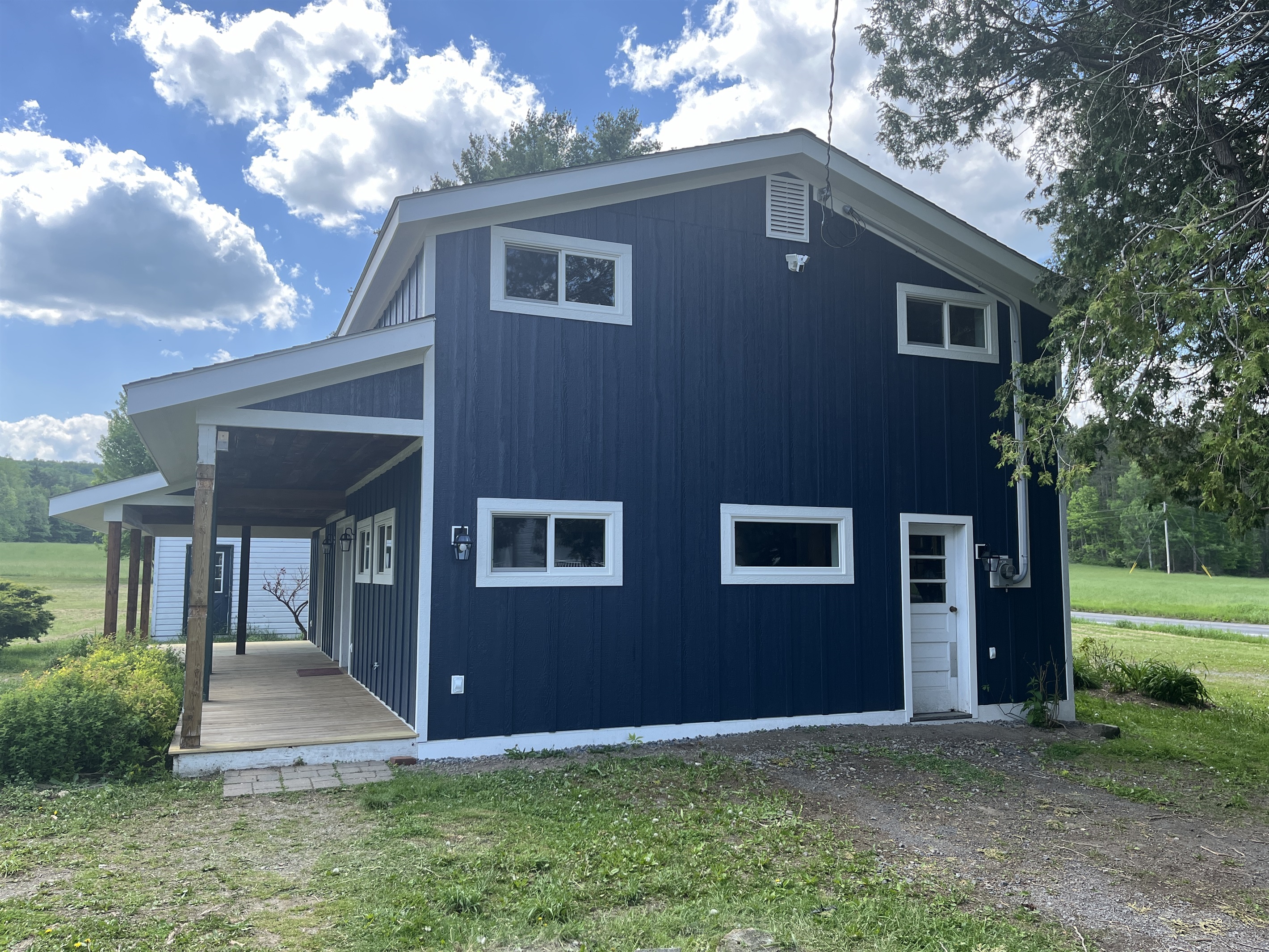 Rear porch and entry
