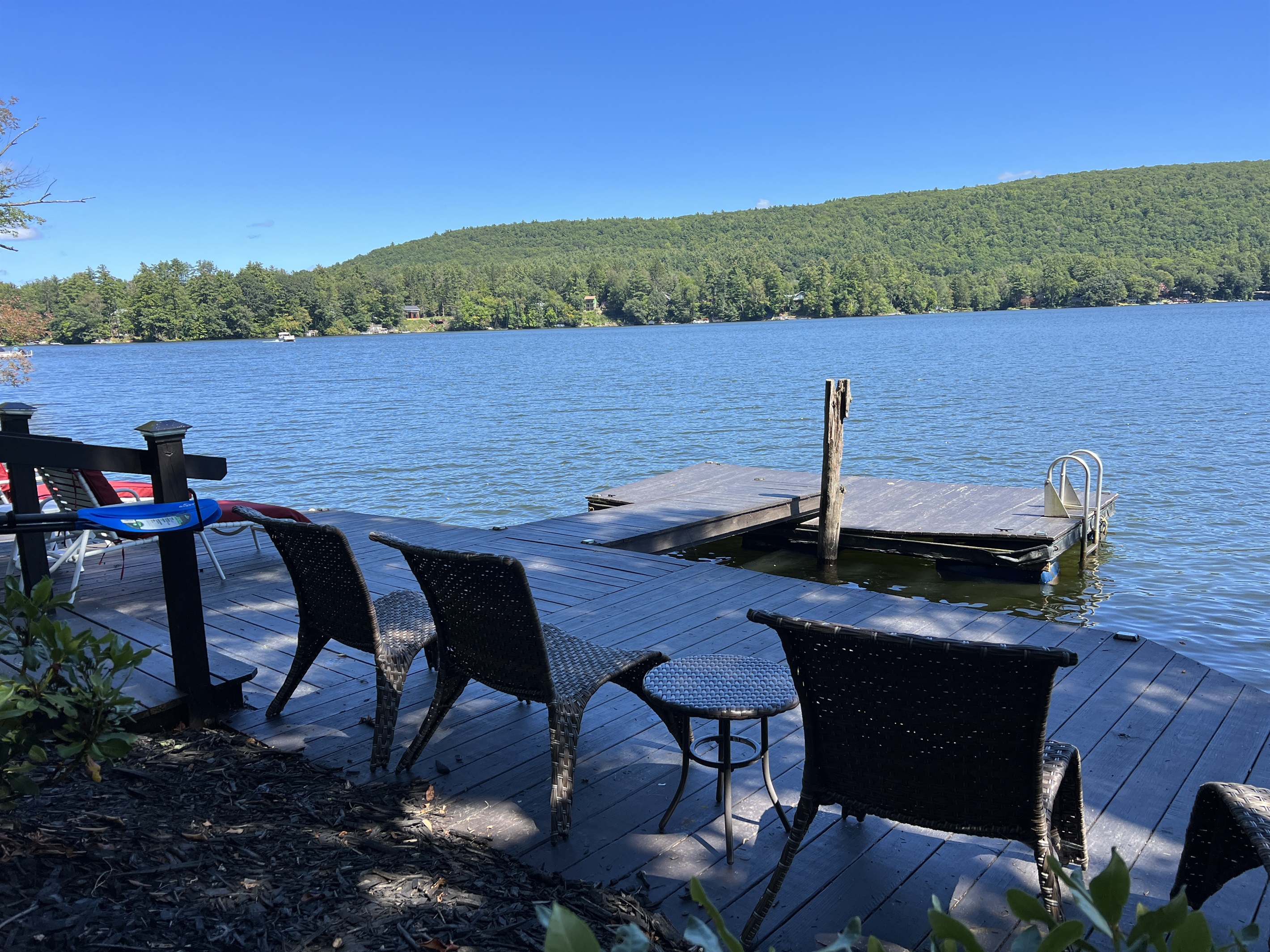 Take advantage of the large dock overlooking the beautiful Goodyear Lake.