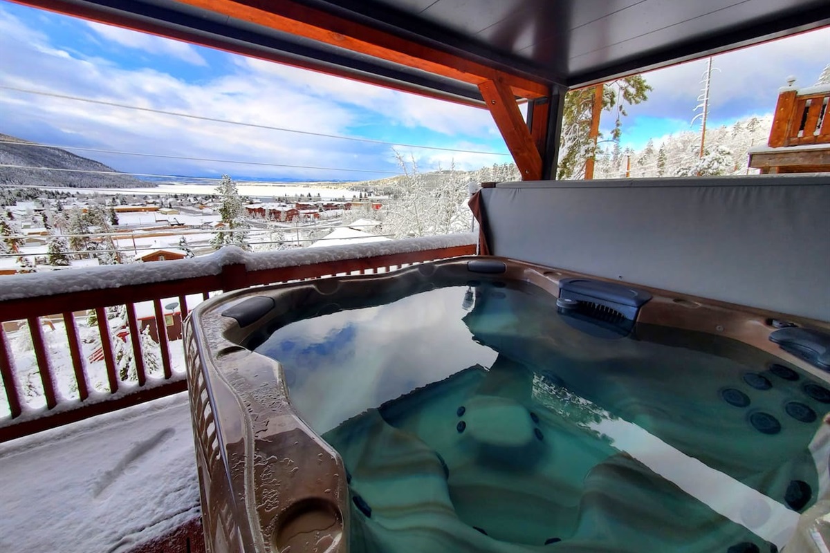 Nothing better than a hot soak during the chilly winter