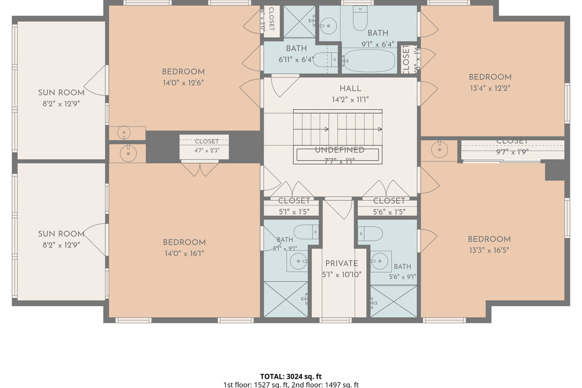 Hatch's Lodge Layout 2nd Floor