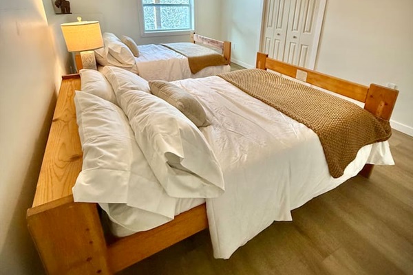 Bedroom with Full Bed and Workspace