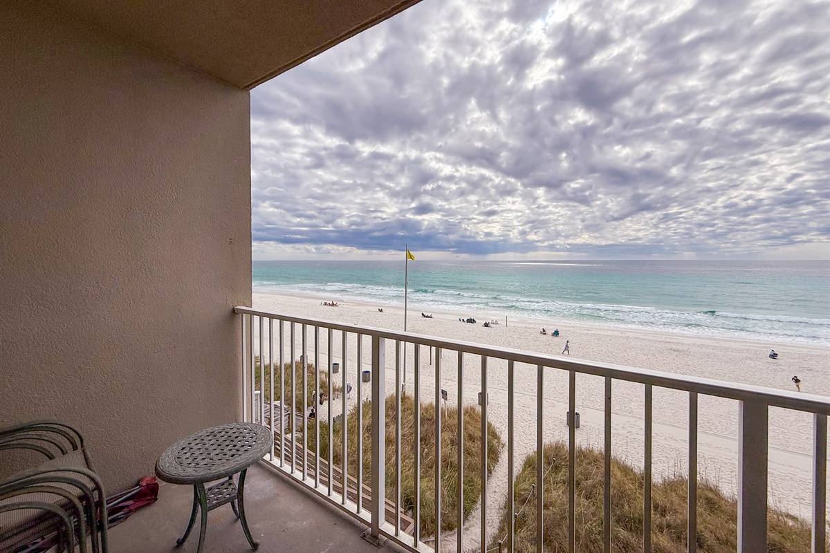 Gulf views from the private balcony
