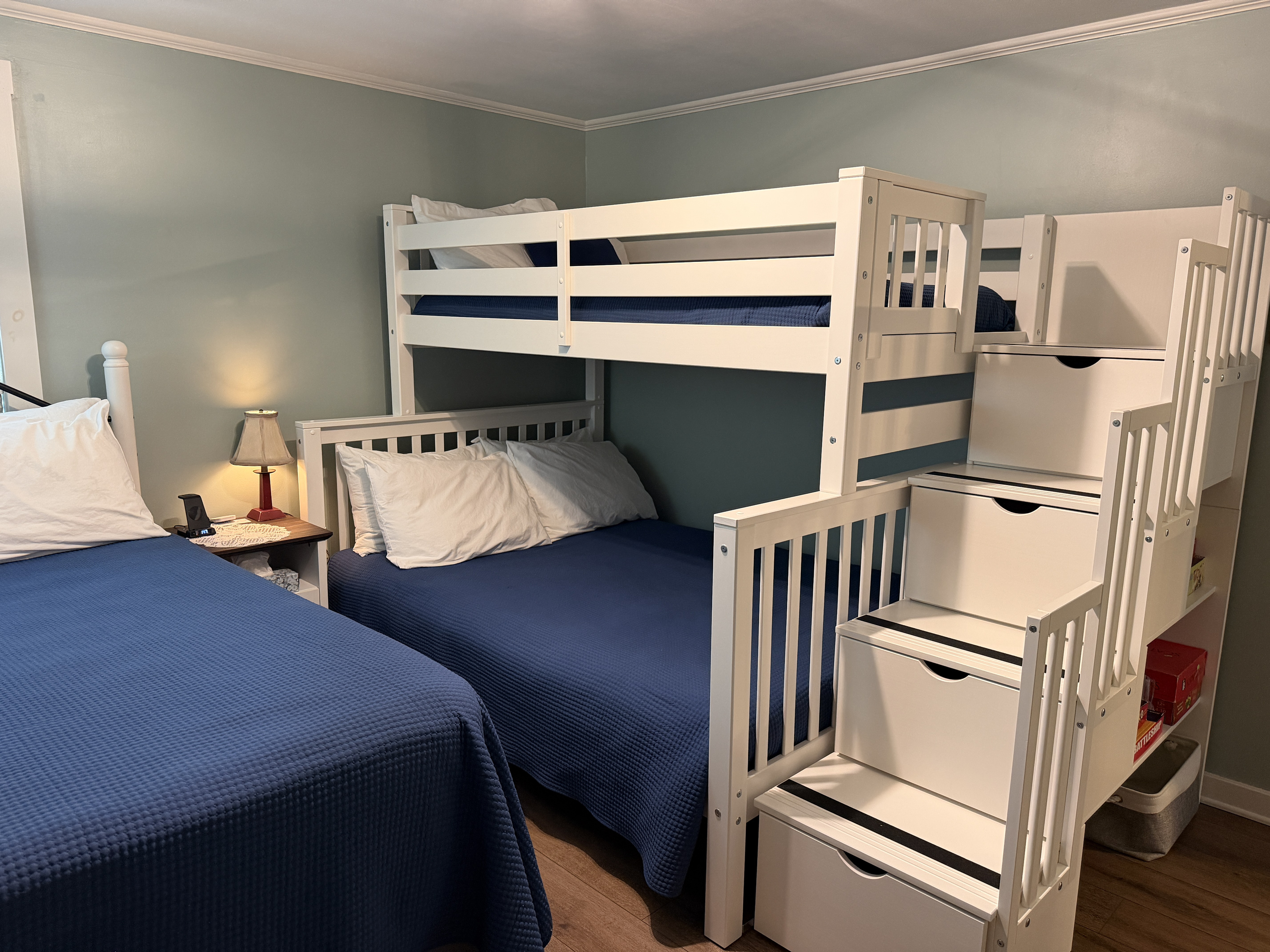 1st Floor - Kids room, 1 Double and bunks with twin over double