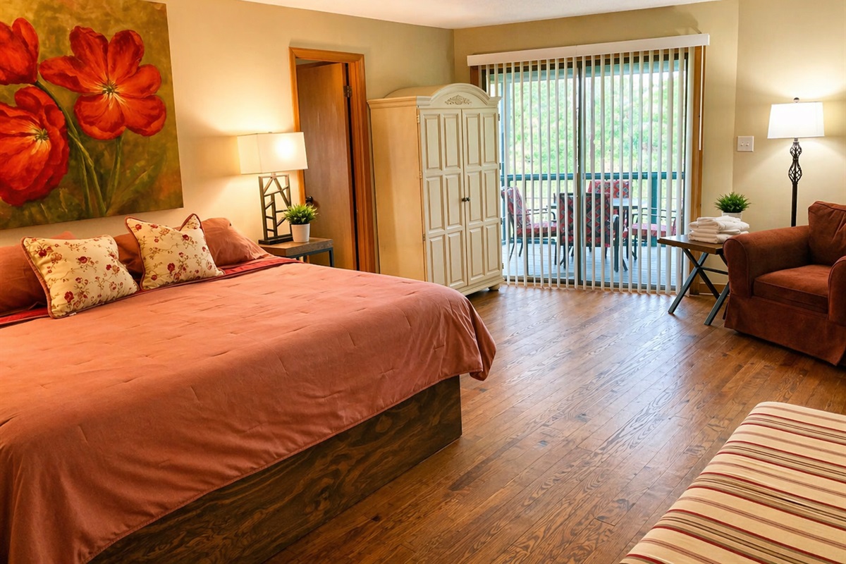 Master Bedroom with the comfiest sitting area & Private Balcony