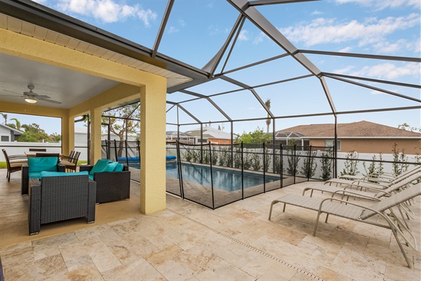 We have a swimming pool fence available for around the swimming pool to create a passive barrier to restrict the access of small children to the swimming pool.