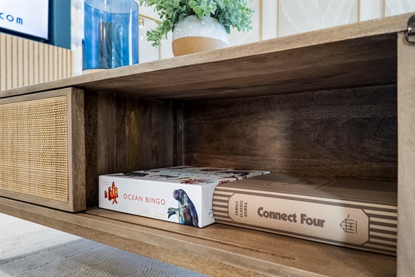 Enjoy family games in the living room!