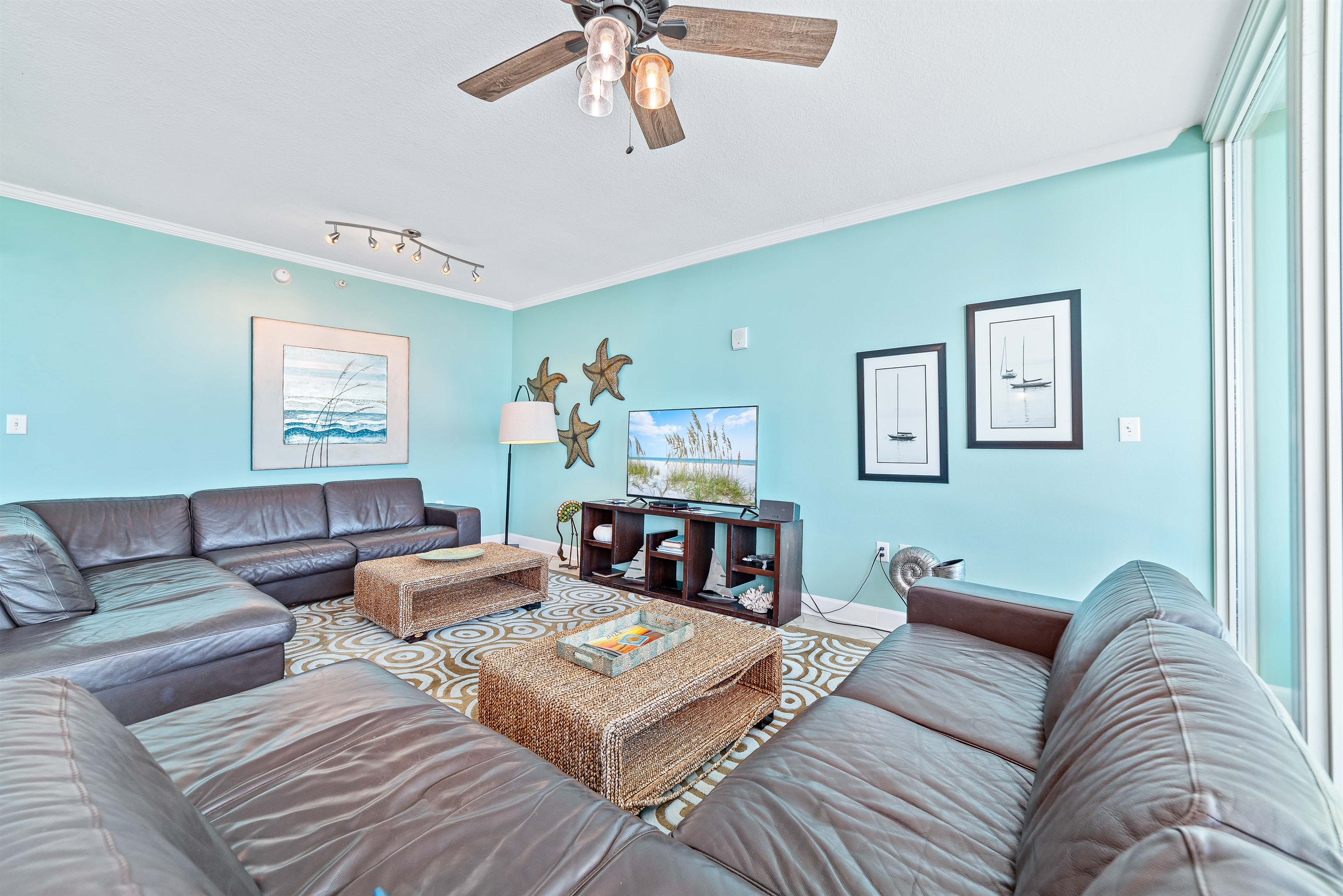 Enjoy luxurious living with a view. This beautifully appointed condo features floor-to-ceiling windows that perfectly frame the Gulf, bringing the beauty of the outdoors in.