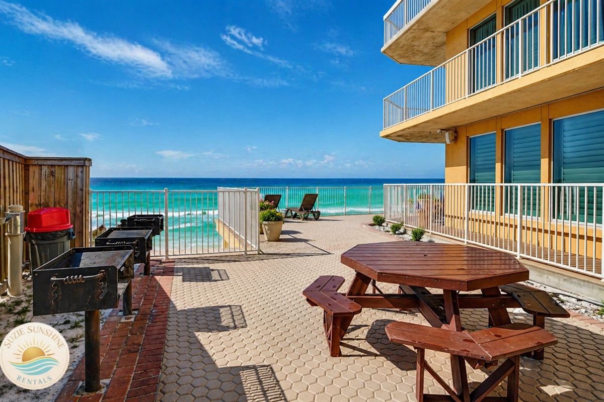 Charcoal Grill by the beach