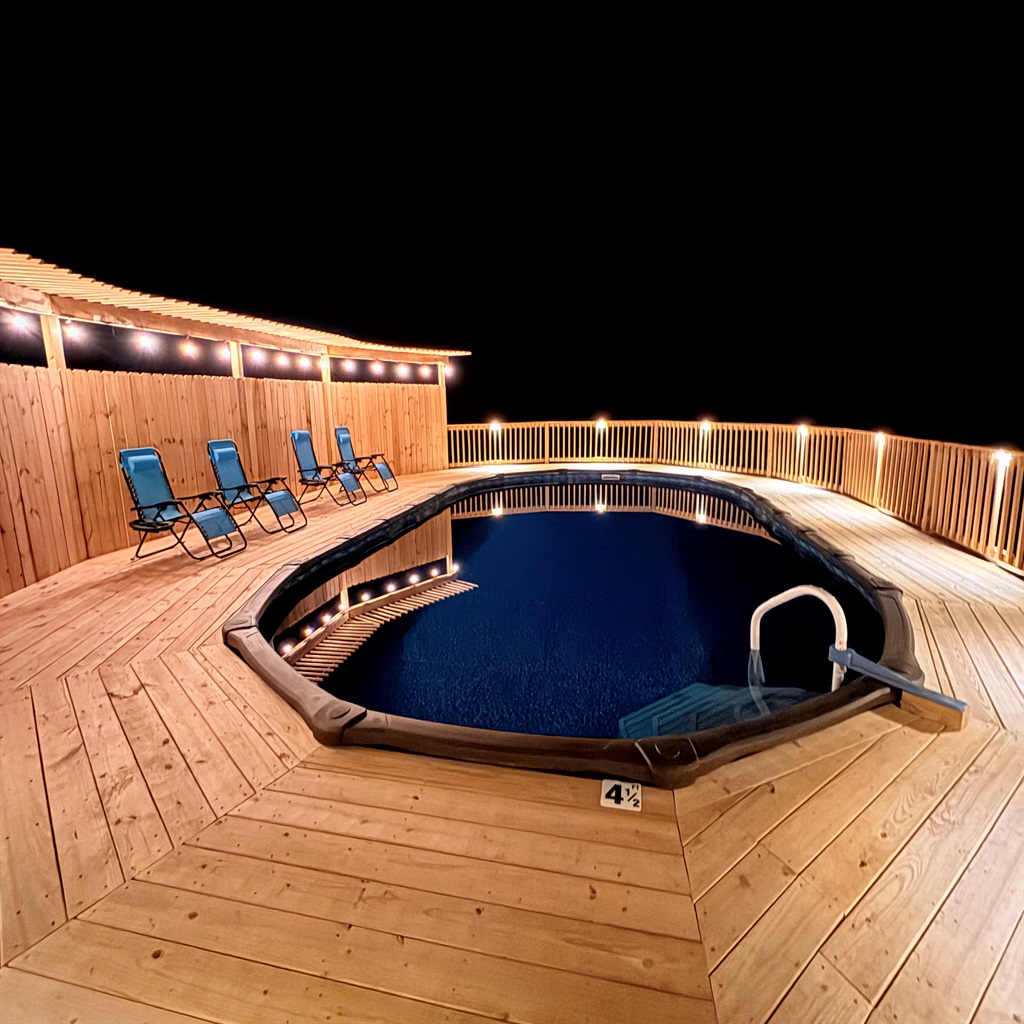 Night time splashes are special at The Rickhouse Retreat.