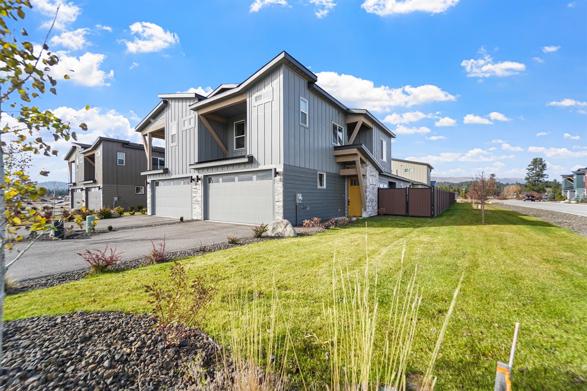 Dedicated parking right outside your modern vacation home.
