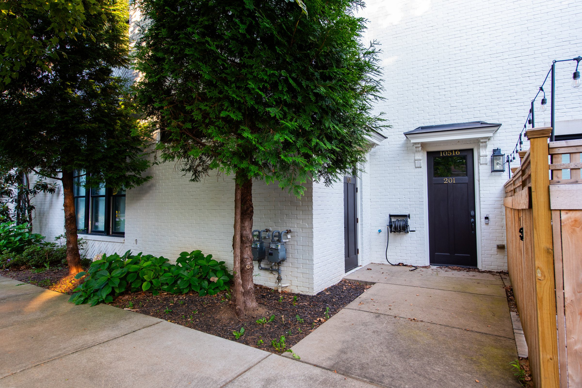 Your own private entrance at 10516 Meeting St, Unit 201.
