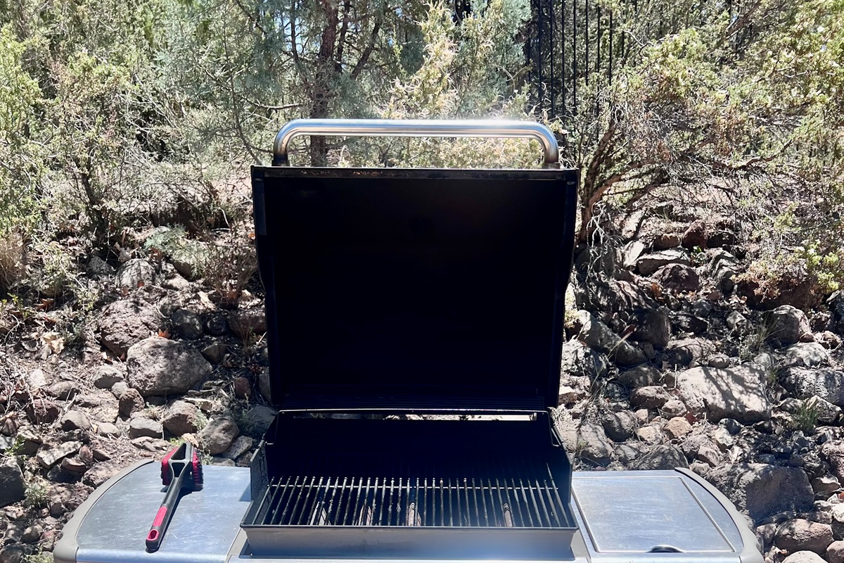 Our patio features a full-size Weber propane grill, perfect for whipping up a feast for your family and friends.