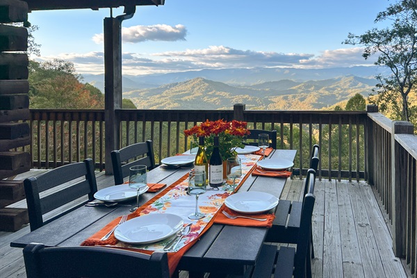 An amazing dinner with a view unlike any other.
