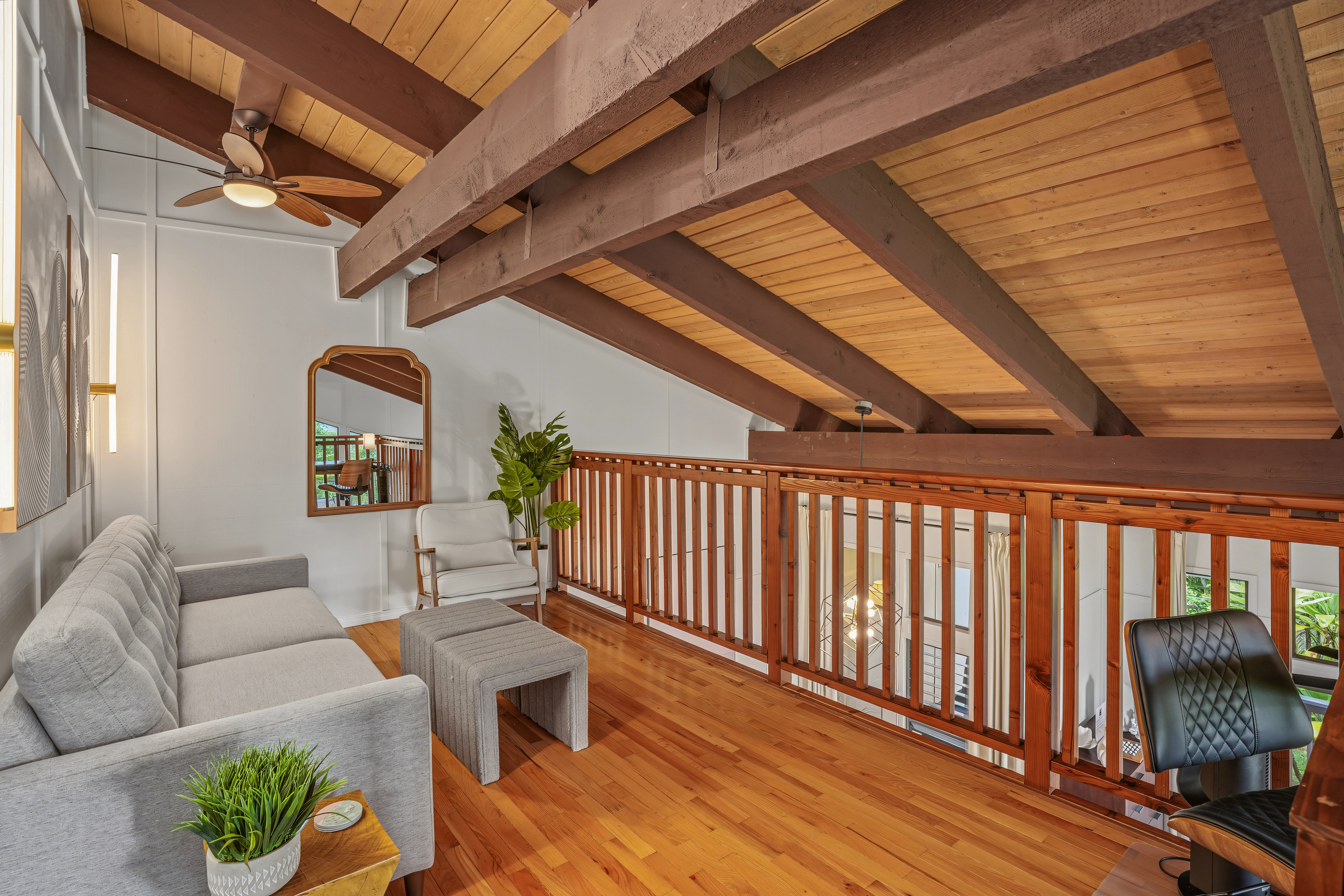 Loft with pull out couch/desk
