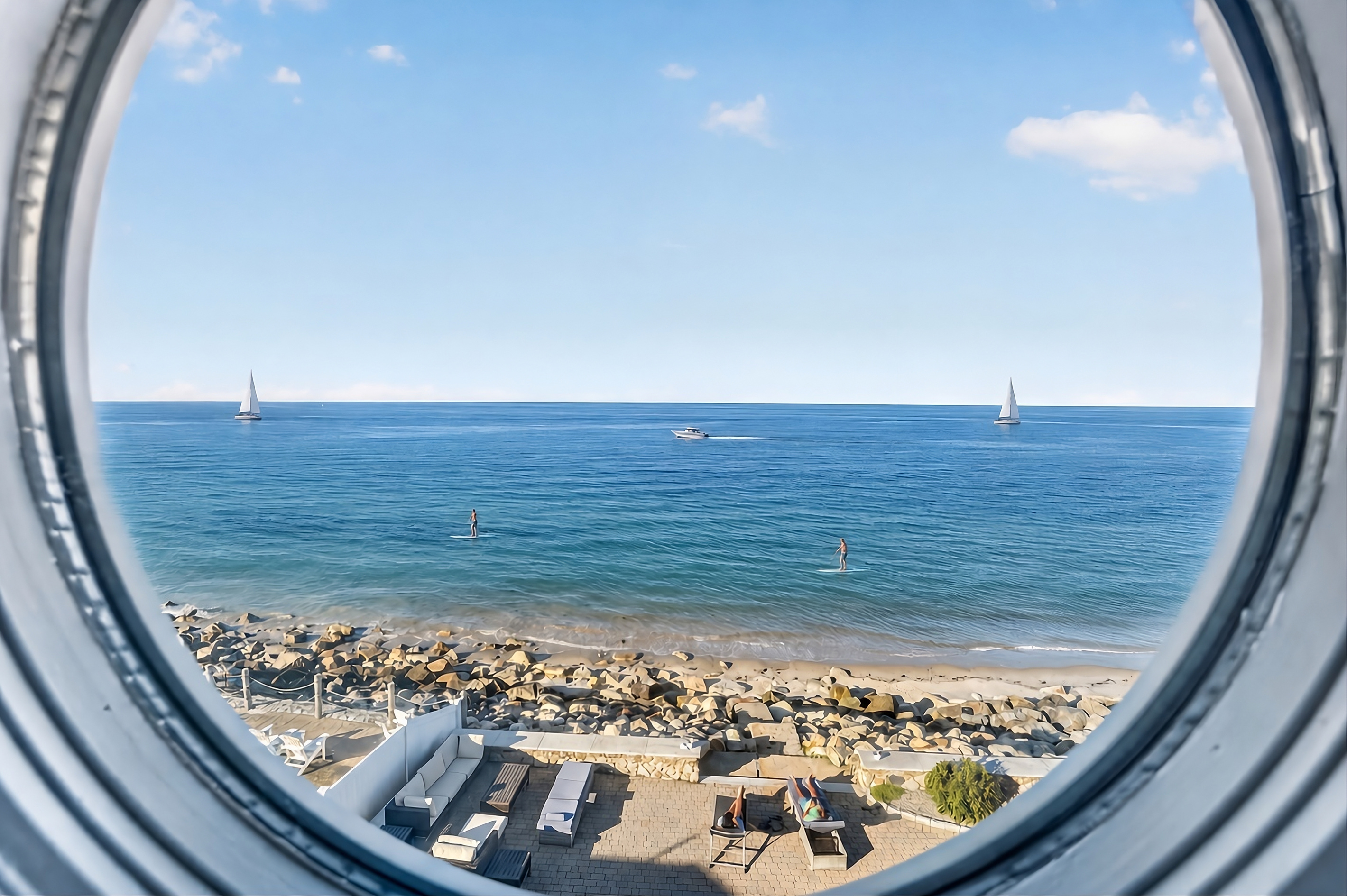 Wake up to uninterrupted ocean views from nearly every angle