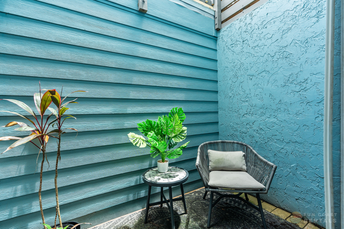 Outdoor Atrium - Perfect for Enjoying your Morning Coffee!