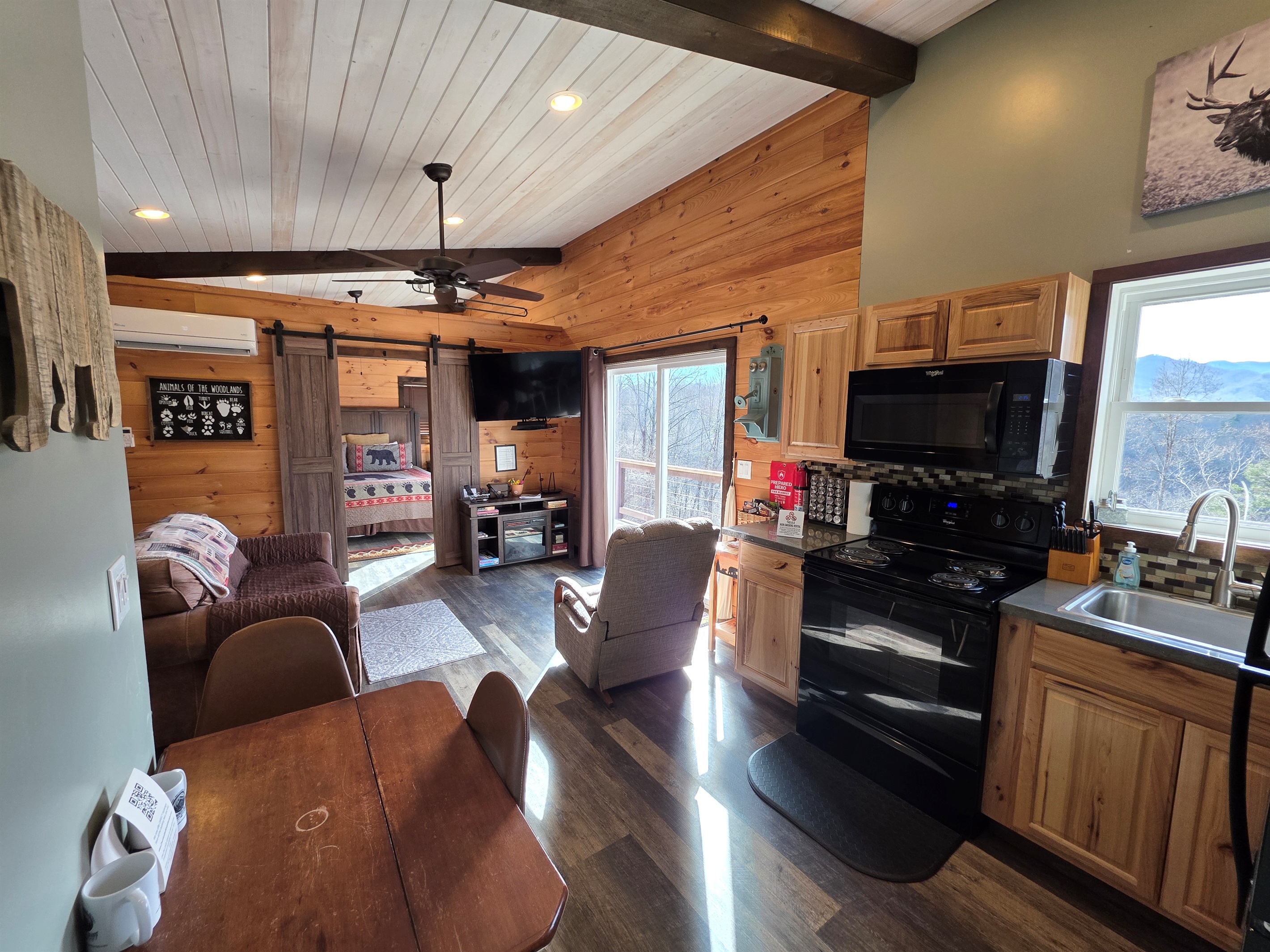 Kitchen and living room